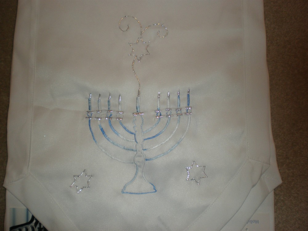 CHANUKAH TABLE RUNNER 14" X 72" NEW WITH TAG