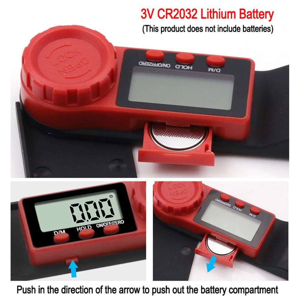 2-in-1 Mini Digital Display Spirit Level Protractor Woodworking Angle Ruler