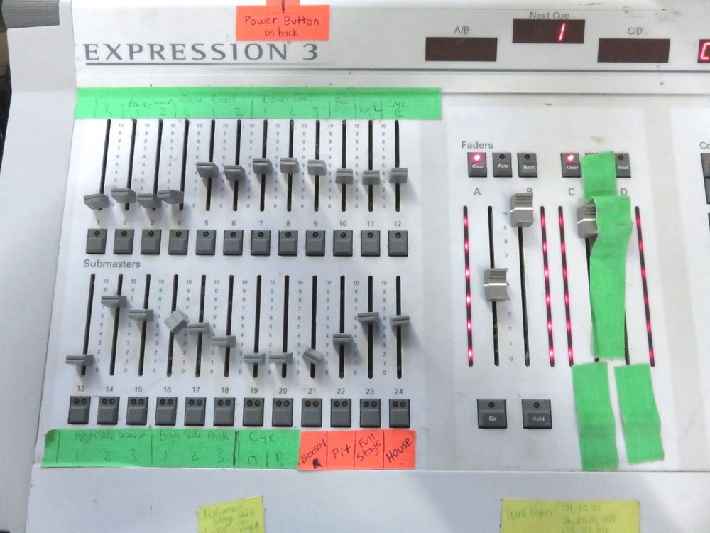 ETC Expression 3 Lighting Control Console * Parts Or Repair
