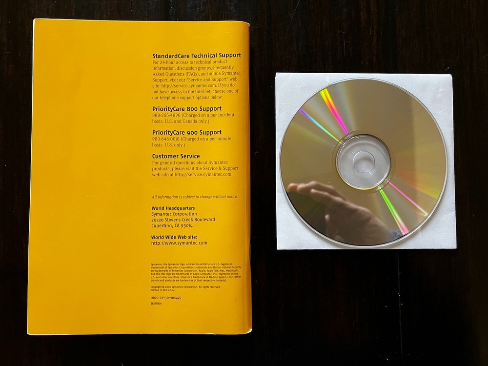 Norton Internet Security for Mac (year 2000)