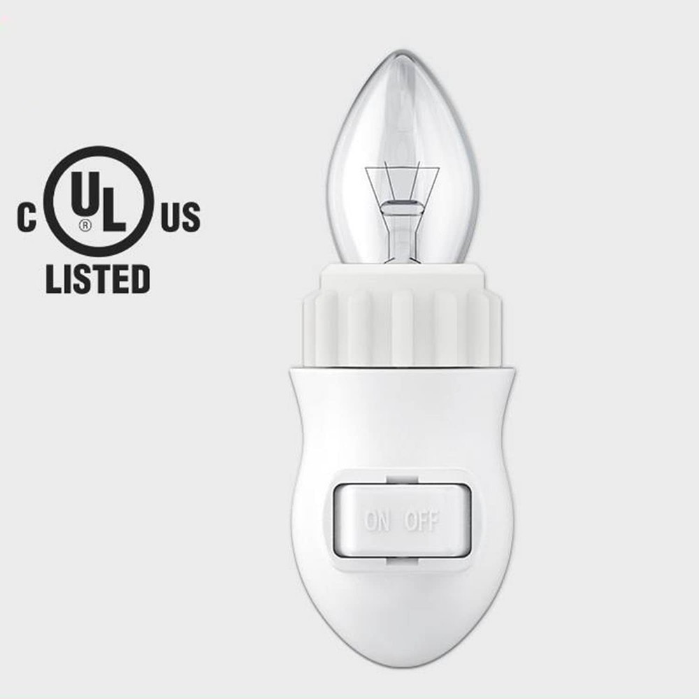 Plug in Night Light Module,Night Light Plug with ON/Off Switch,E12 Base Socke...