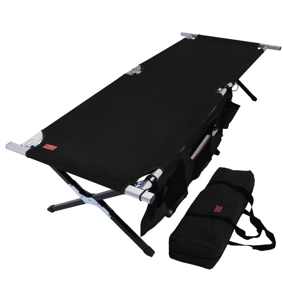 Evergreen Camping Cot XL - Cots for Sleeping - Foldable Camping Beds for Adul...