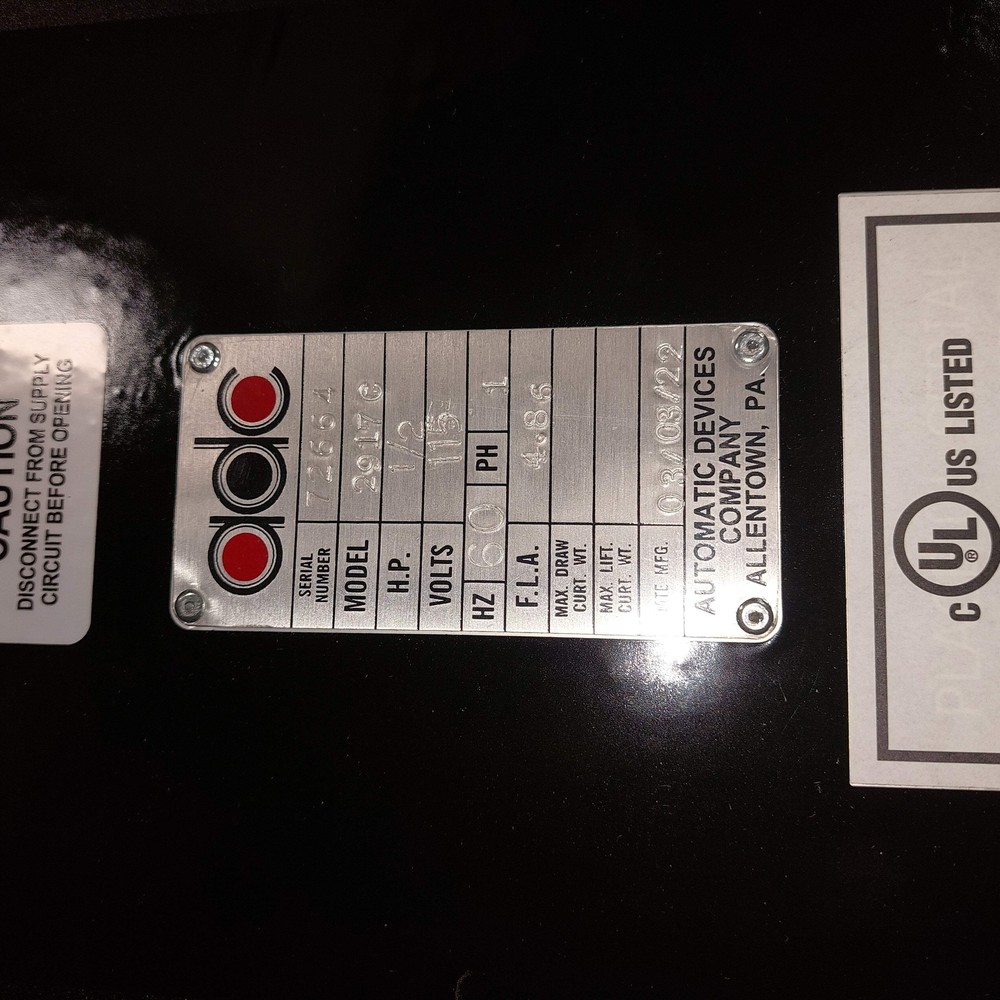 Automatic Devices Company ADC 2917 1/2HP Stage Curtain Motor Controller New
