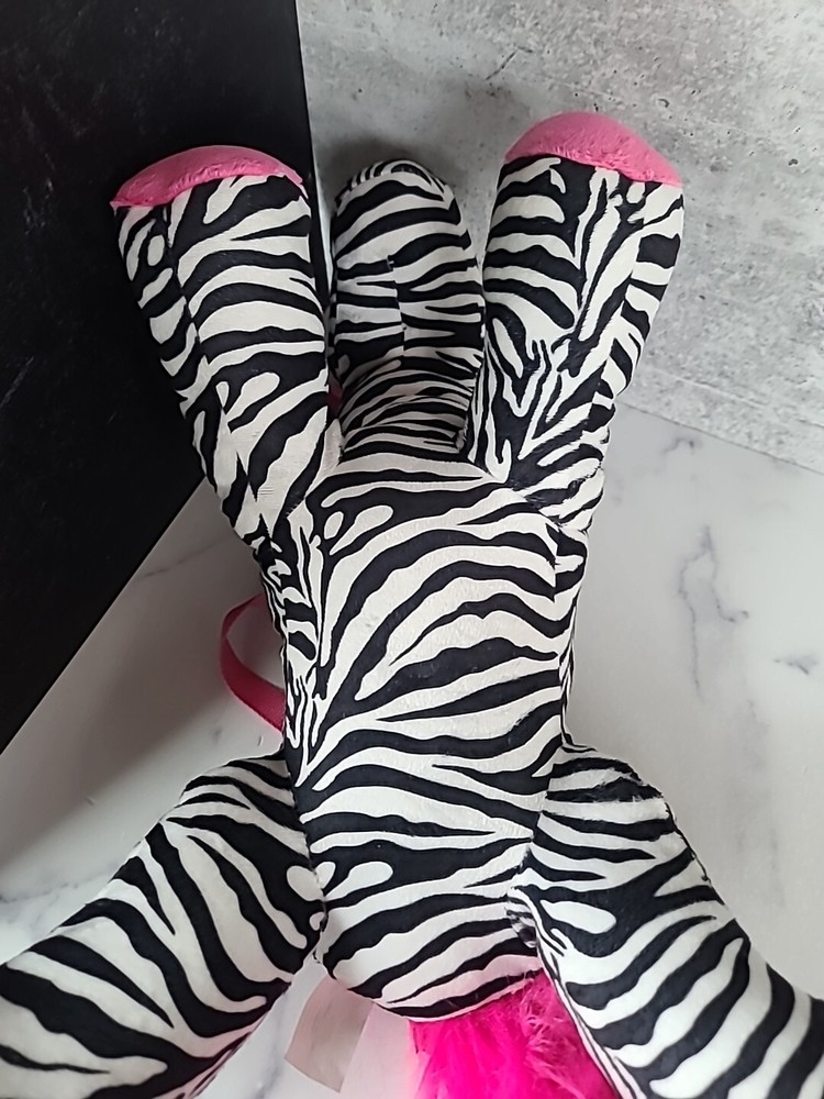Kids Pink Haired Zebra Overnight Bag
