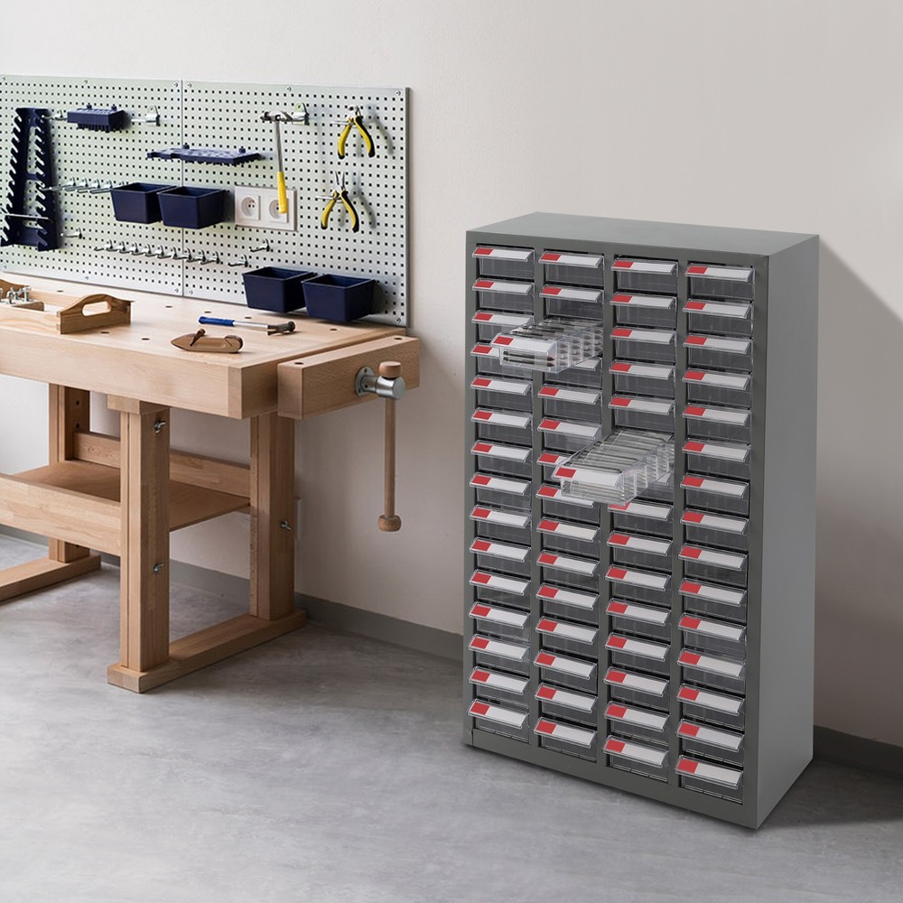 Large-capacity 60-drawer Hardware Tools Storage Cabinet Guide Rail Design