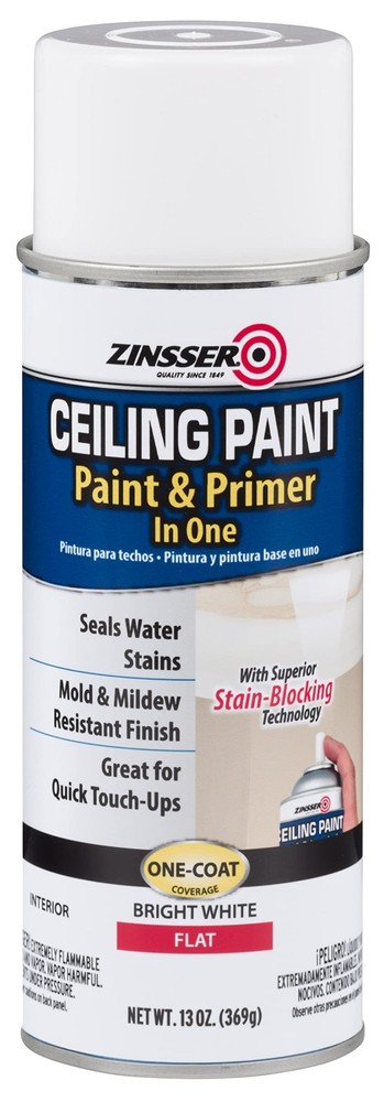 Low Odor Fast Drying Ceiling Paint Spray 13oz - White Primer Solution