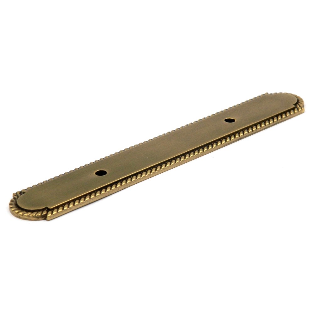 Belwith Sherwood Antique Solid Brass 3"cc Cabinet Handle Pull Backplates P109