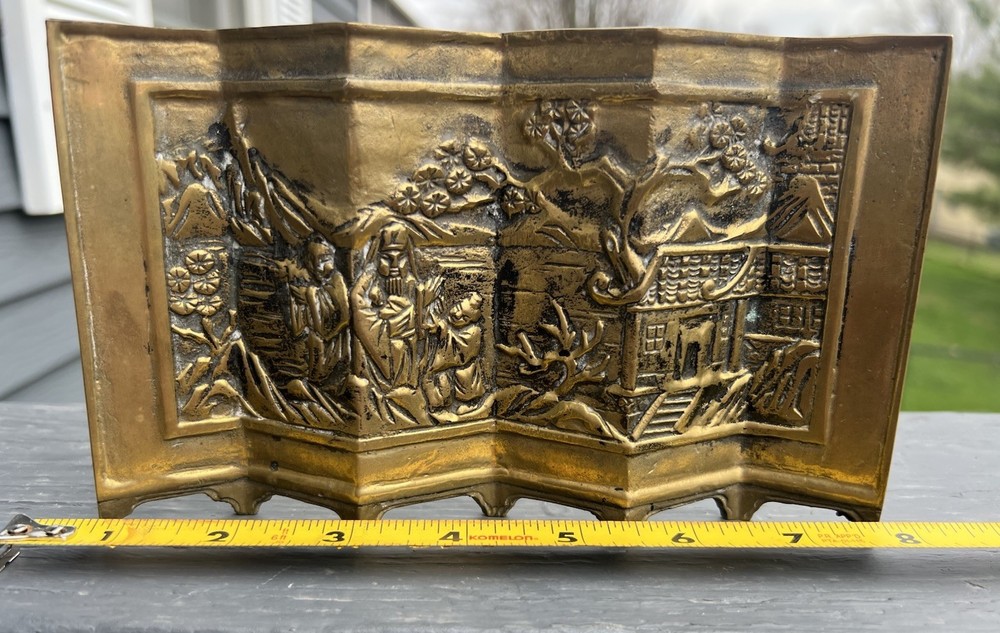 Solid Brass Enesco Oriental Wall Divider Table Decoration