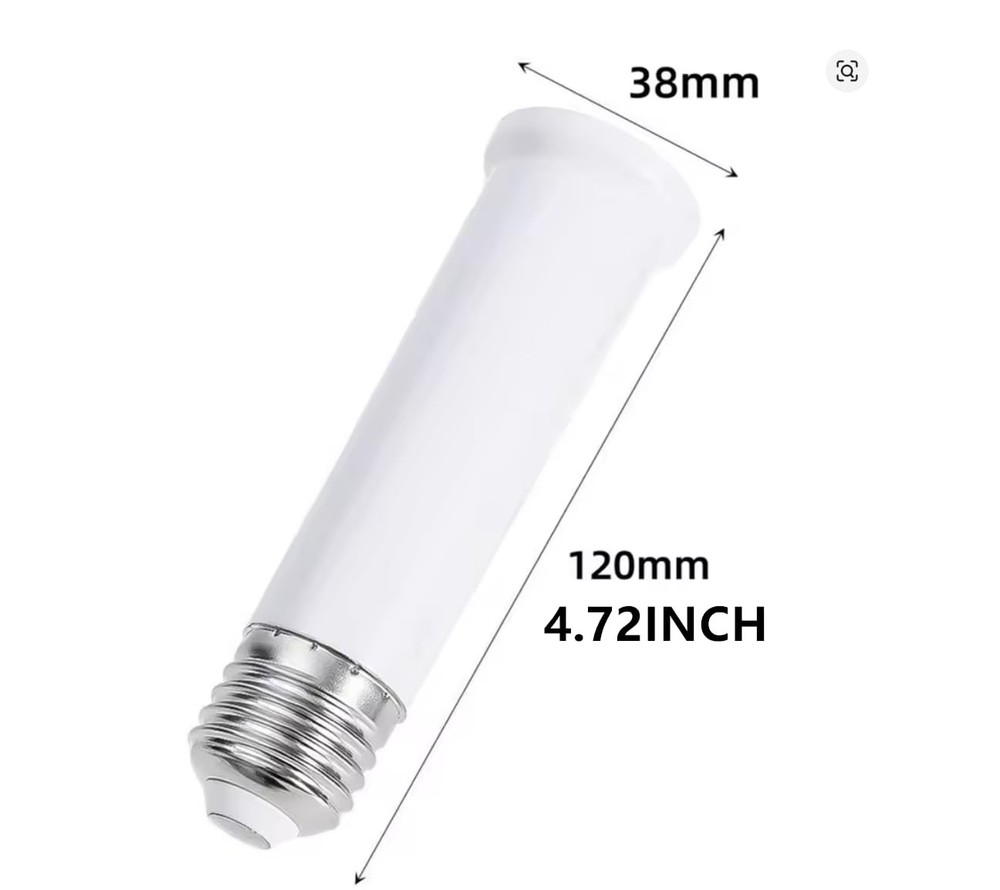 E26 Socket Extender, E26 Standard Medium Base Lamp Bulb Socket Adapter of 12CM/4