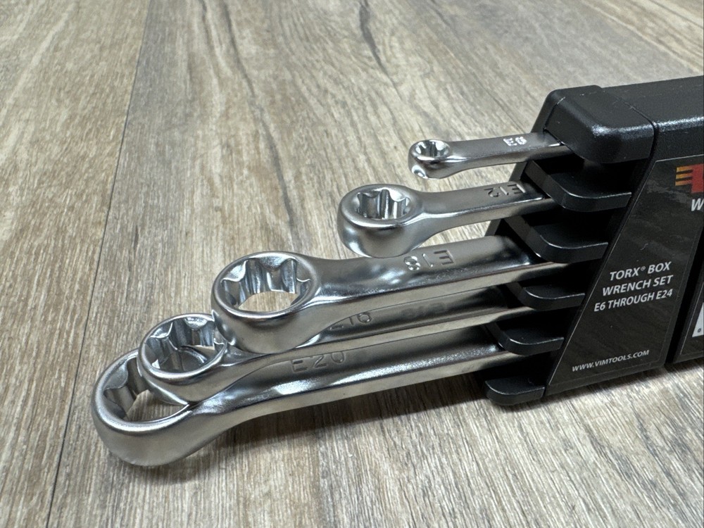 5 Piece E Torx Set E6 Through E24 - WTC624