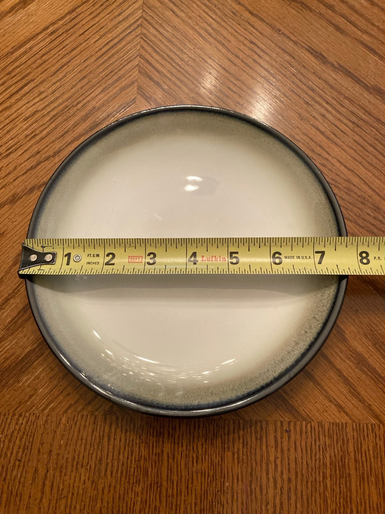 Sango Nova Black 4932 Salad Plate ~7.55" Diameter