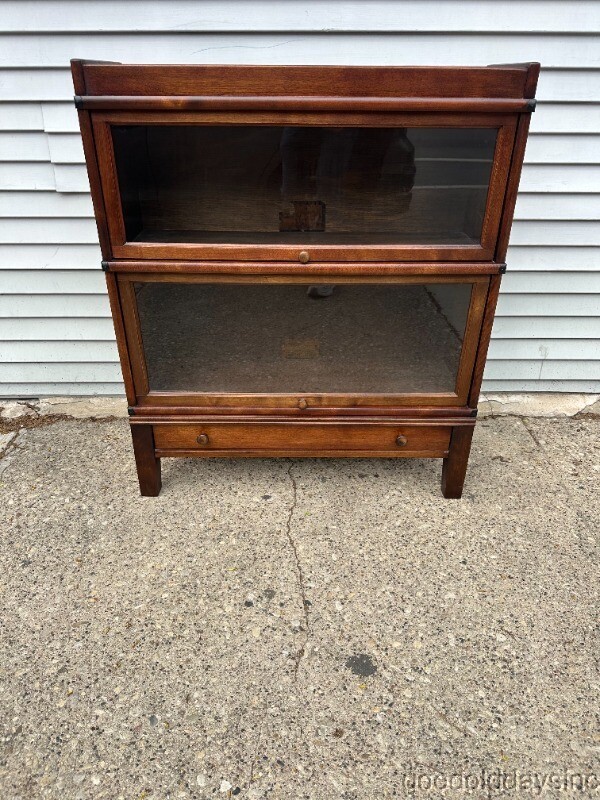 Beautiful Antique Stacking Globe Wernicke Bookcase Display Cabinet