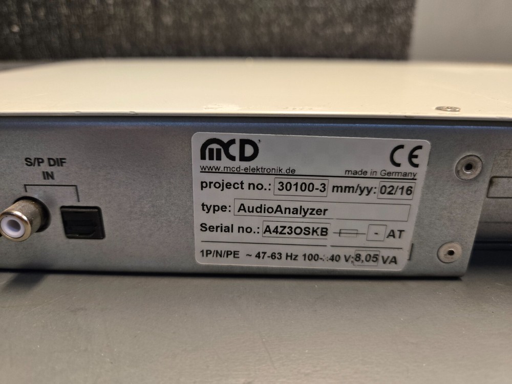 MCD-Elektronic.de project no: 301009-3 Audio Analyzer Analog and Digital