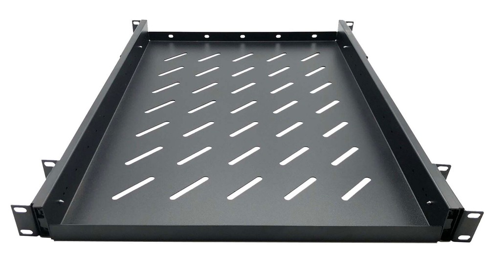 19" Rack Mount ADJUSTABLE Pull-Out Sliding Keyboard Mouse Network Shelf Tray