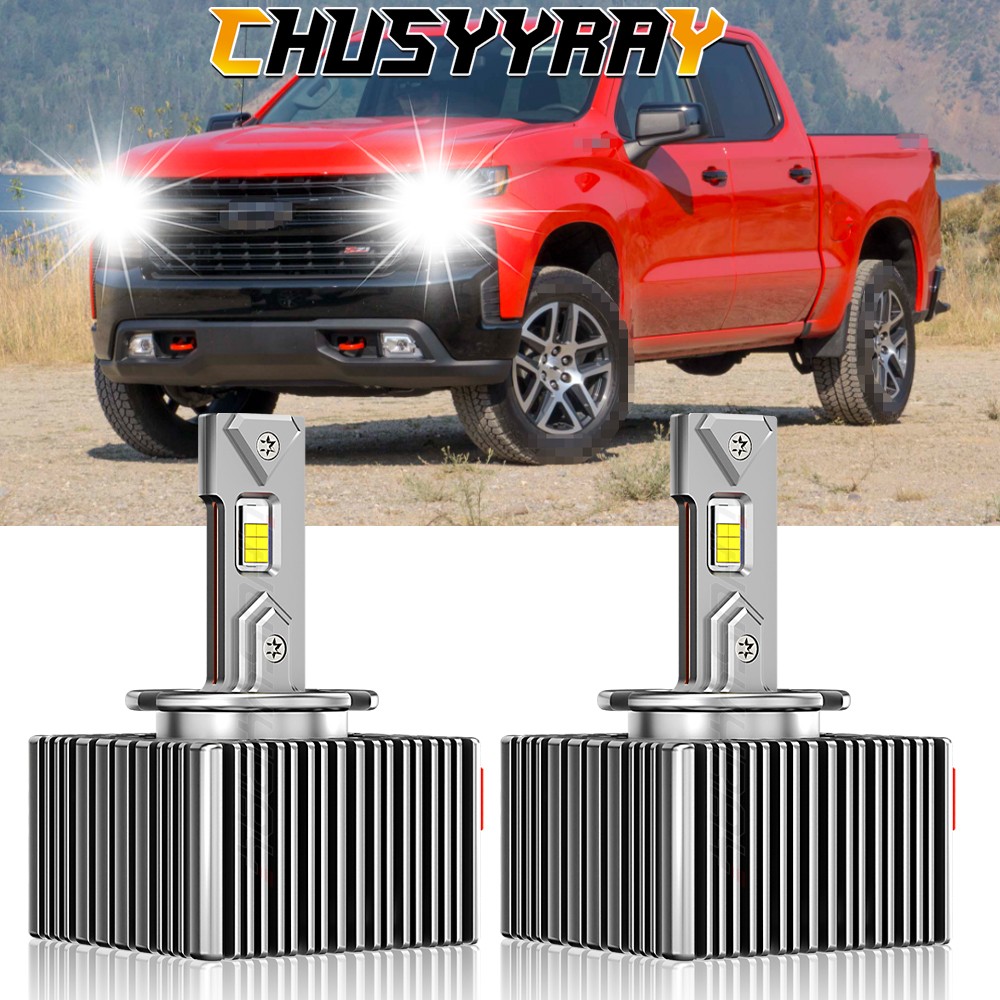 D5S LED Headlight Bulbs High-Low for chevy Silverado 1500 2016-2018 Replace HID