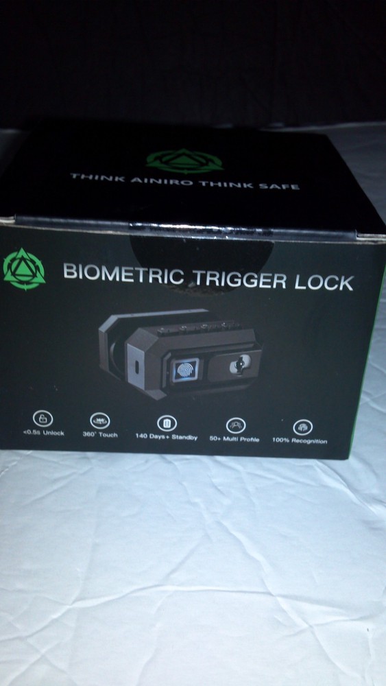 Ainiro Smart Biometric Gun Trigger Lock Model Number # GL-001