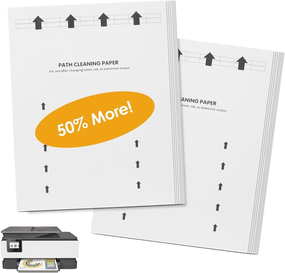 Printer Cleaning Sheets, Letter Size, 15-Pack Laser & Inkjet