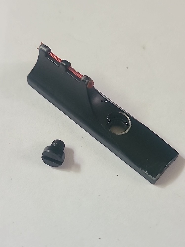 CVA Wolf  .50 Caliber Muzzleloader Black Powder Front Sight RED FIBER OPTIC