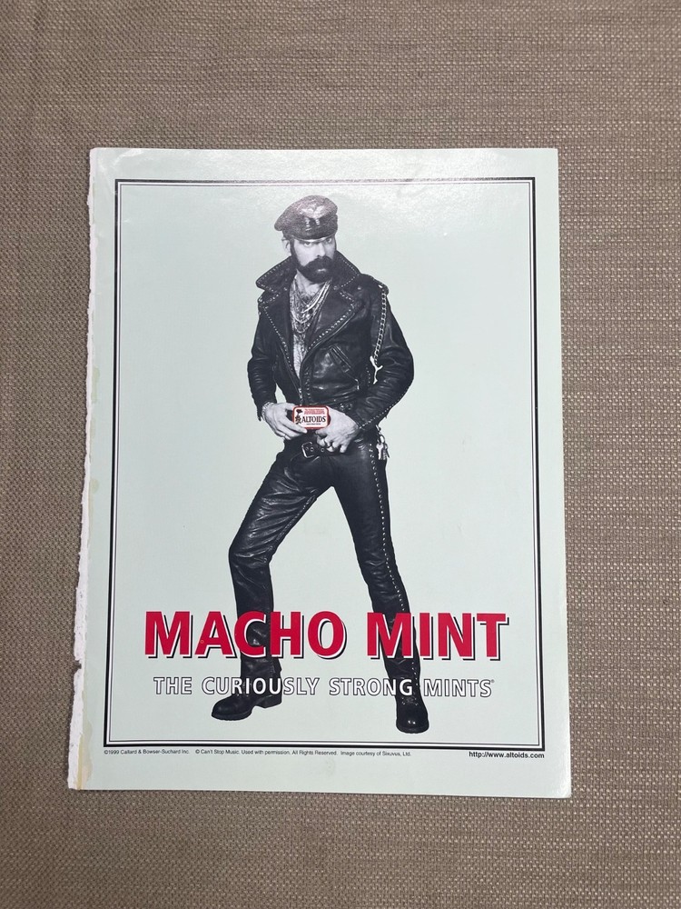 Altoids Macho Mint Magazine Advertisement Ad 2000