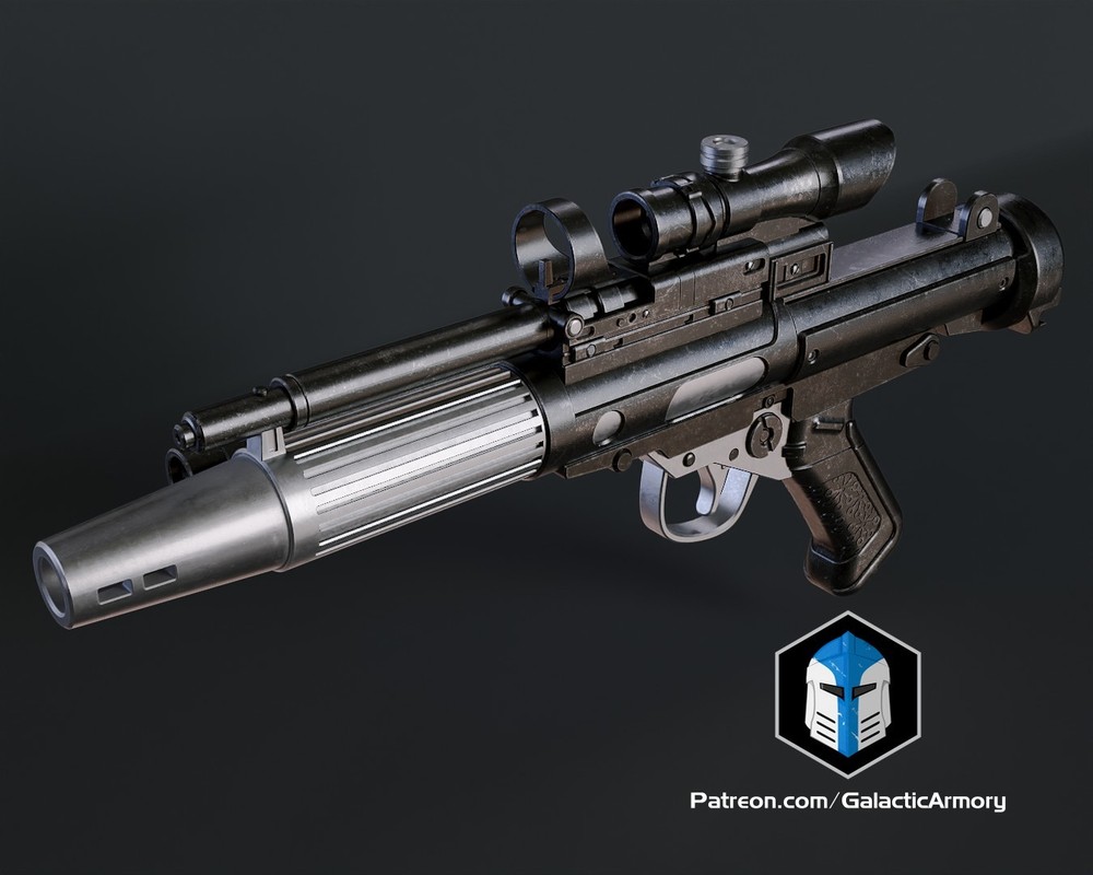 DH-17 Blaster Prop – Star Wars Inspired – Fully Assembled