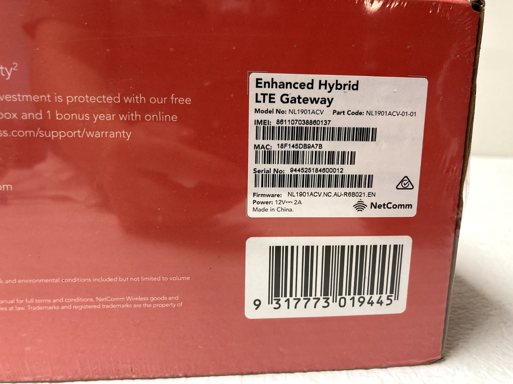 NetComm NL1901ACV | Enhanced Hybrid 4G LTE Gateway Modem Router