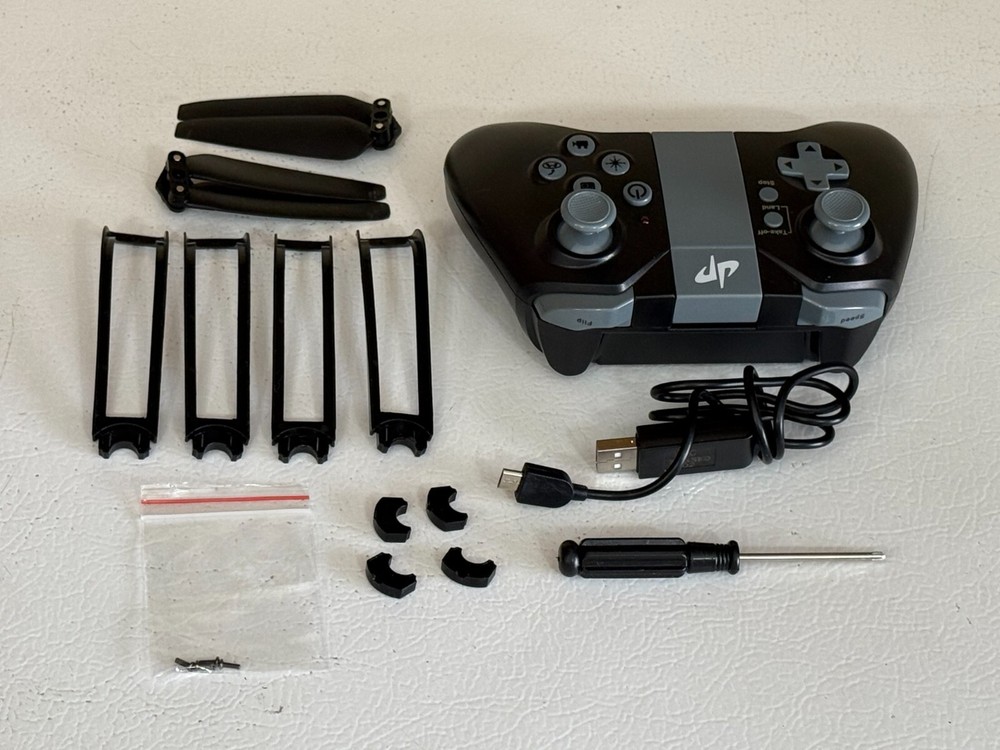 Dp Drone Black Folding Quadcopter With Accessories - No Box