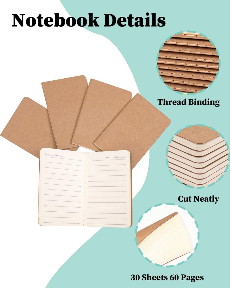 Dynta Small Notebook Bulk 45 Pack Pocket Notebooks, 2.5in x 4in Mini...