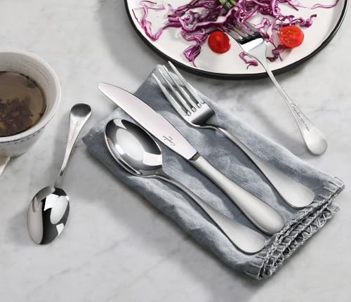 RAIN Series Stainless Flatware Set, Window Box, Matte Finish Handle () 20-Piece