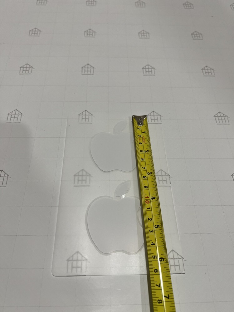 NEW White Apple Logo Sticker Decal Large
