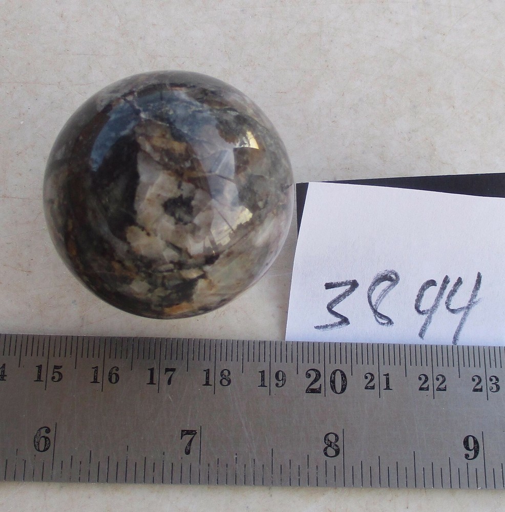 Fluorescent Calcite Sphere from AZ 33mm 3844
