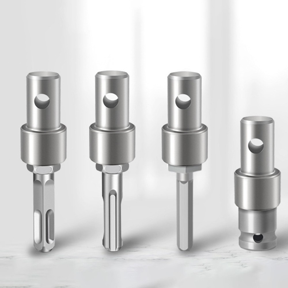 Earth Auger Adapter Tool with 4 Interface Types for Hammer Machine Drill