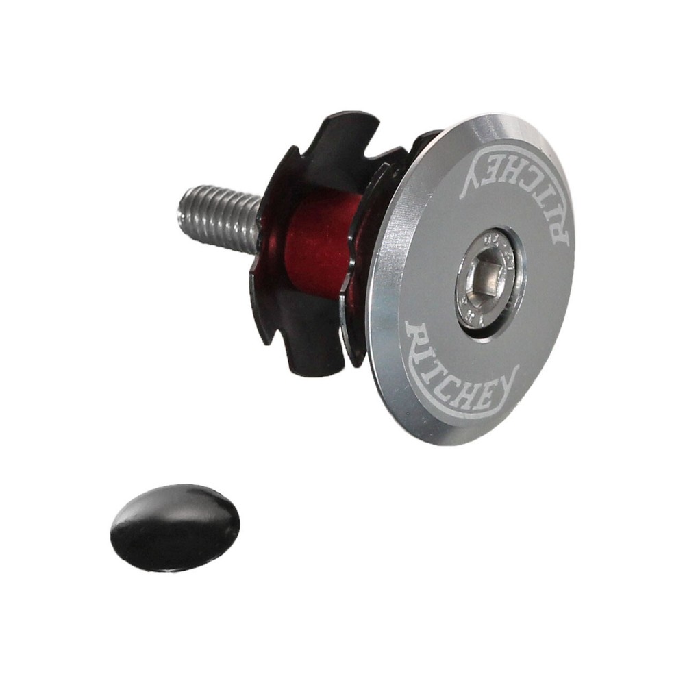 Ritchey Headset Top Cap With Bolt - Classic Silver - 1-1/8