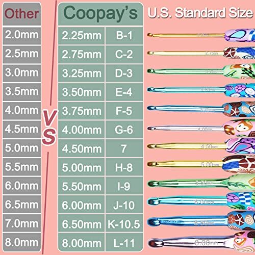 Warm Crochet Hooks Crocheting, Extra Long Crochet Hook Set for Arthritic