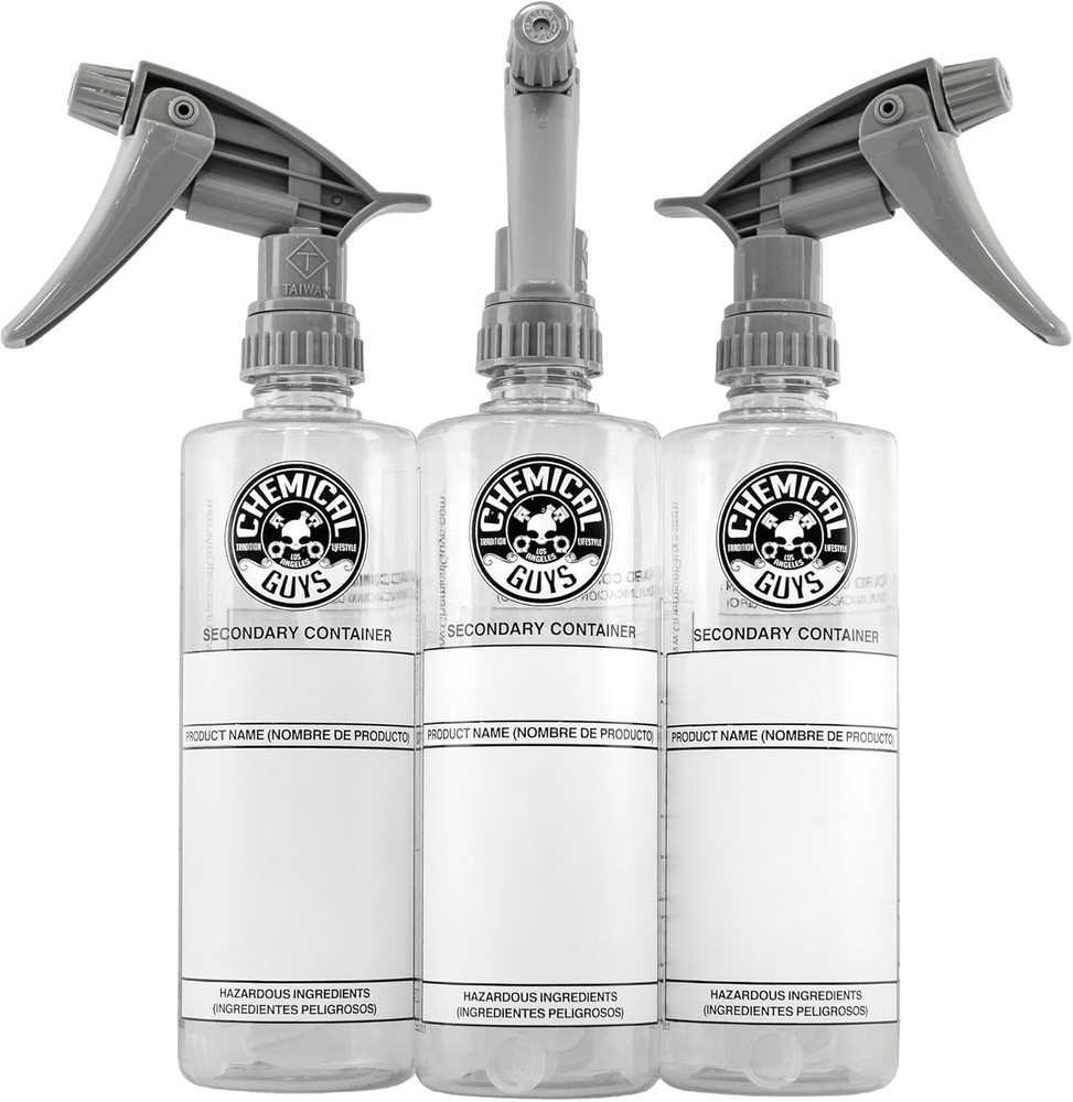 ACC138 Secondary Container Dilution Bottle with Heavy Duty Sprayer, 16 Oz, 3 ...