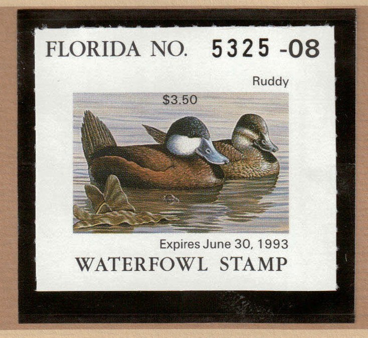 FL14 - Florida State Duck Stamp.  Single. MNH. OG.