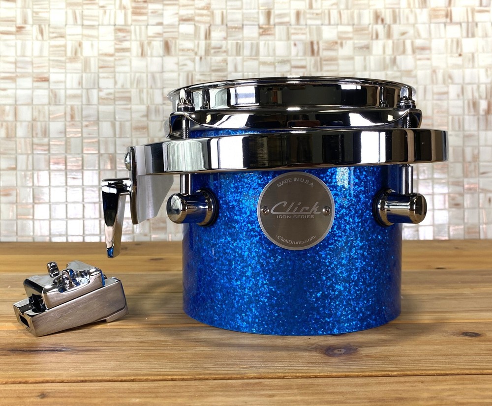 Click Icon 5x6 6ply Maple Tom Tom Blue Sparkle