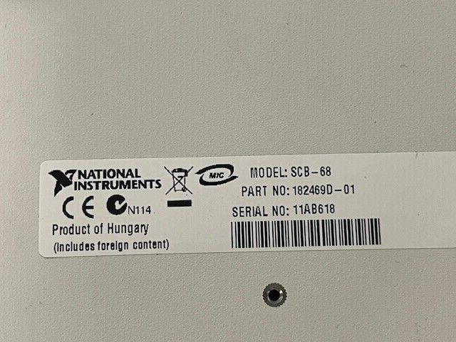 National Instruments SCB-68, P/N 182469D-01