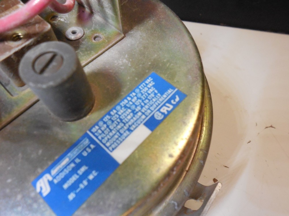 Antunes Pressure Switch Model SML .05''-9.0'' WC