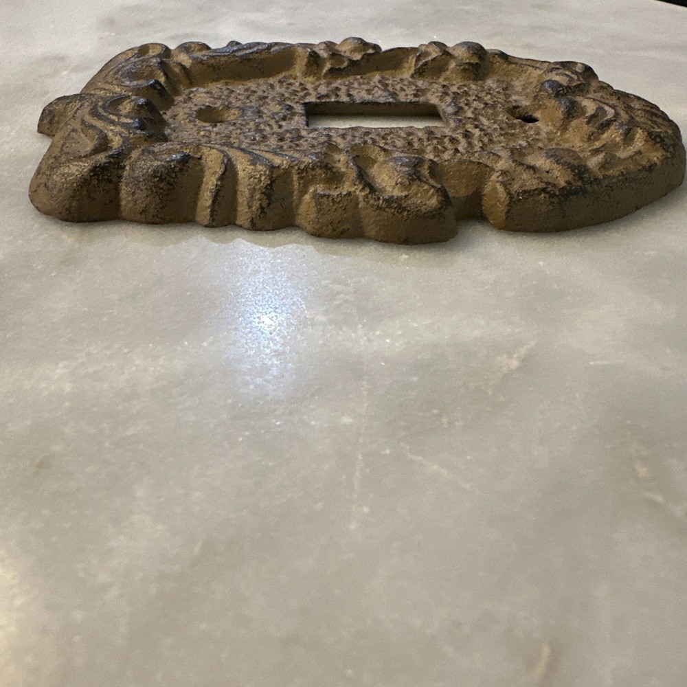 Vintage Brown Toggle Switch Plate