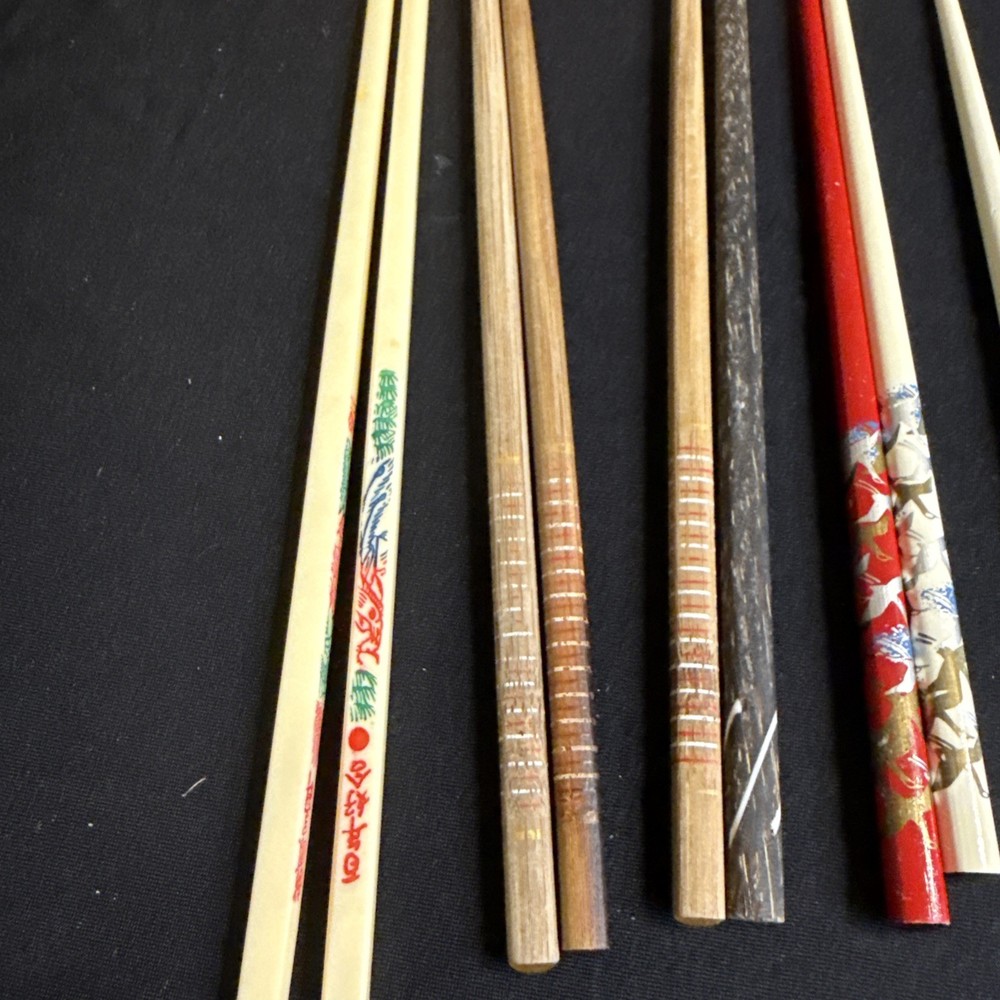 Mixed Chopsticks – Wood, Bamboo, Decorative
