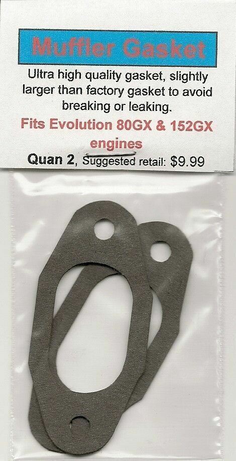 Evolution 80GX & 152GX Muffler Gasket 2 Pack-NIP