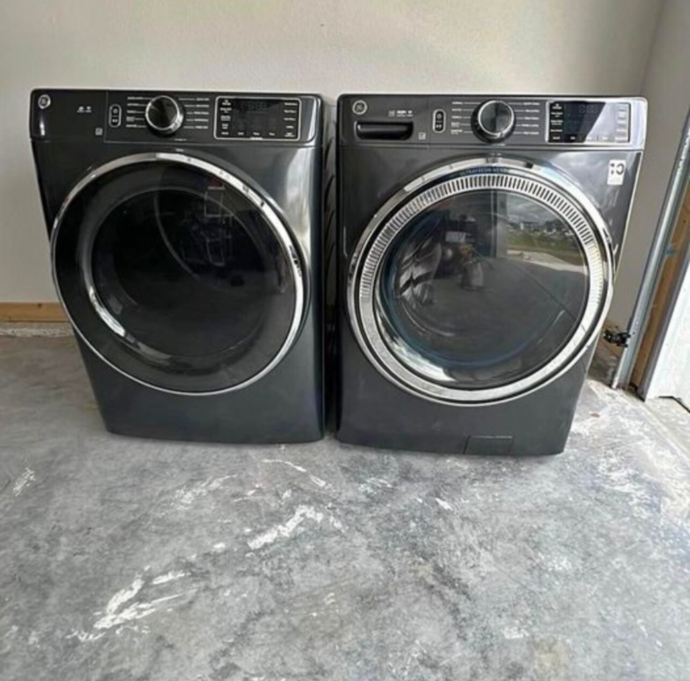 GE Washer and Dryer Set - Smart Washer, Electric, Front-Loading