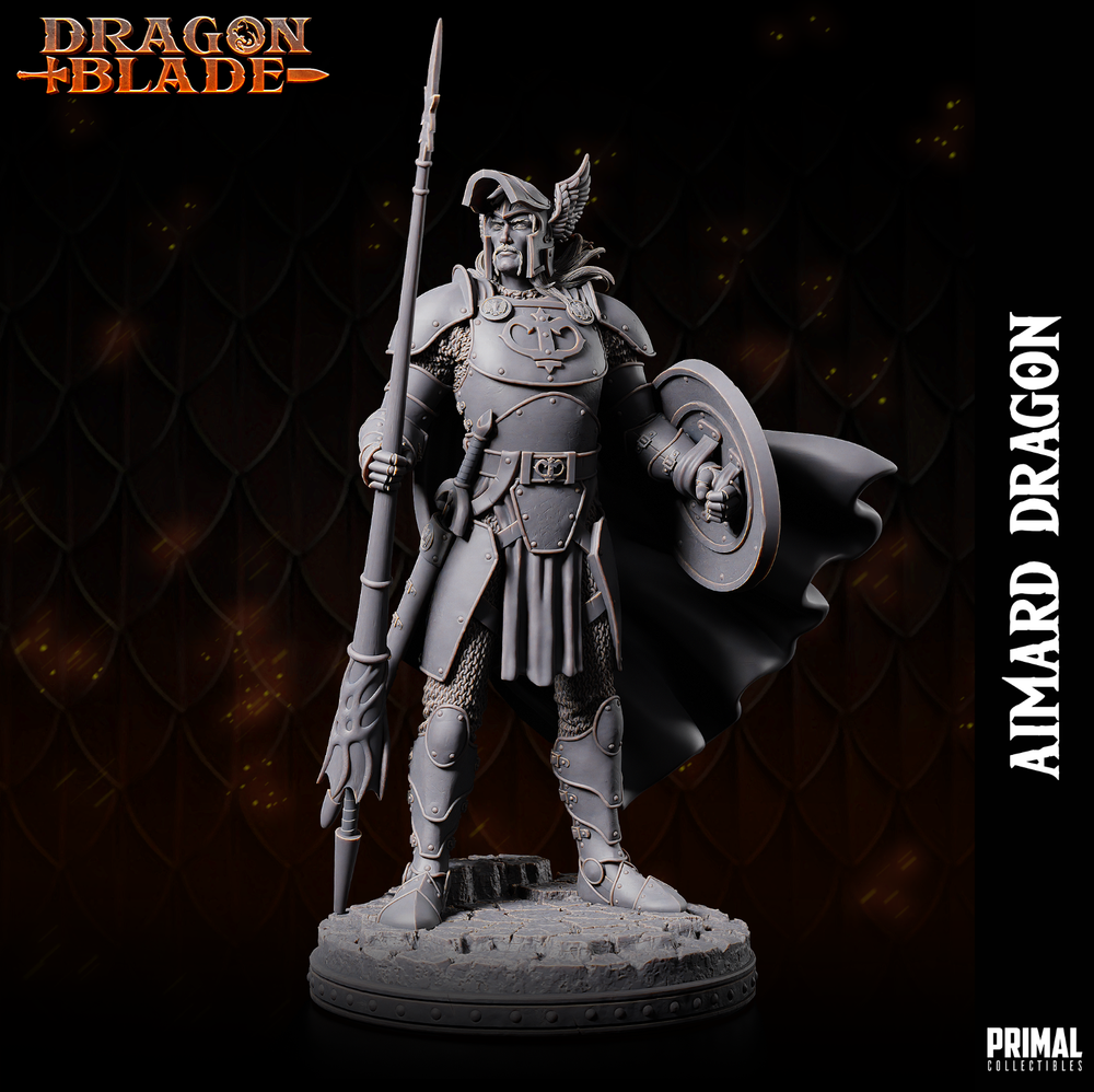 DnD Mini Huma Dragonborn Dragonlance 32/75mm