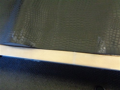 LEATHER HIDE BLACK TEXTURED 72" X 40"