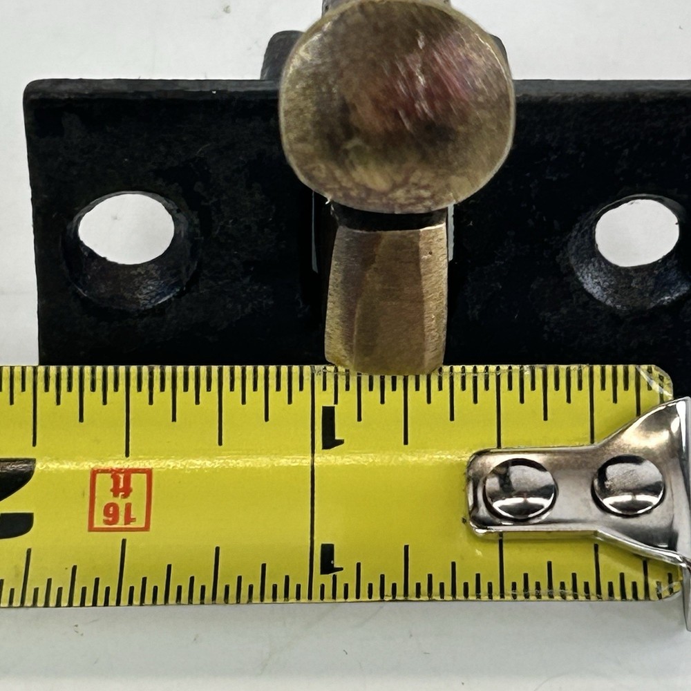 Antique Brass And Cast Iron Window Sash Latch