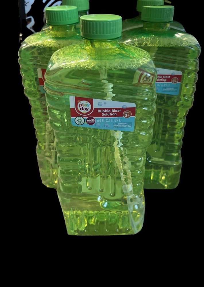 64oz Non Toxic Bubble Blast Solution Bubble Machine 5 Bottles Slide Play Day