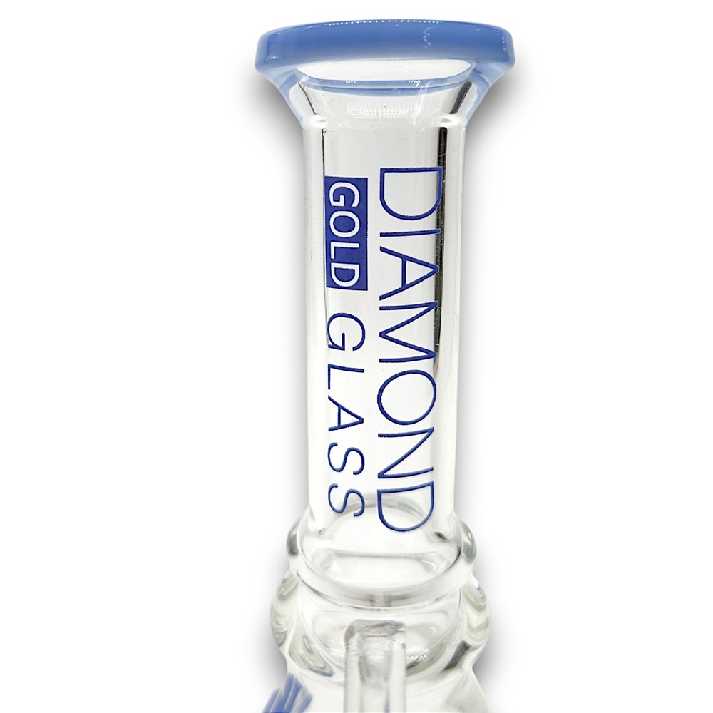 7" Small Beaker Bong Water Pipe Thick Glass Mini Hookah MATRIX PERC | Diamond