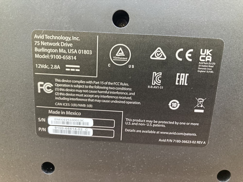 AVID S1 COMPACT 8-FADER CONTROL SURFACE-GOOD CONDITION!!!!