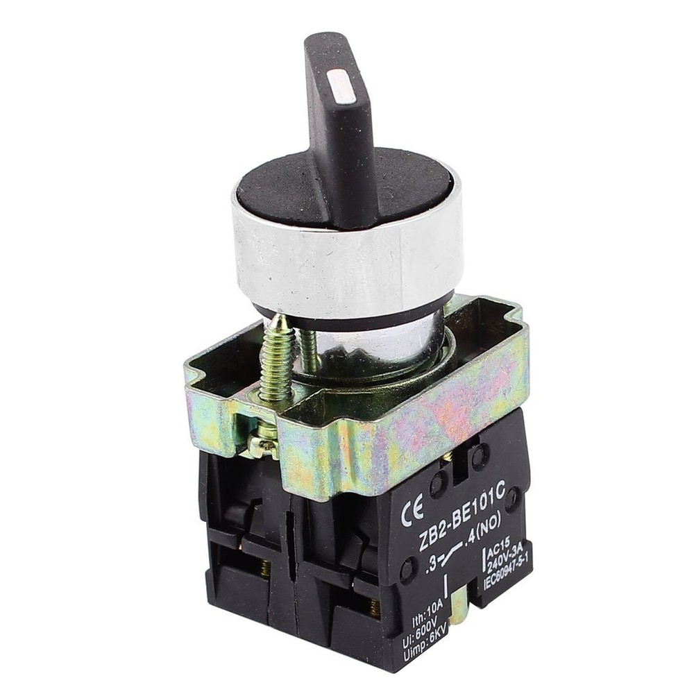 uxcell 22mm Latching 2 NO Three 3-Position Rotary Selector Select Switch ZB2-...