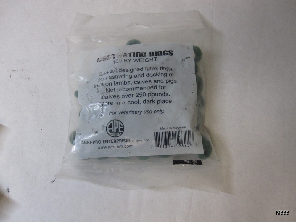 Castration Bands Rubber Rings for Castration - 100ct